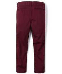 Childrens Place Red Stretch Skinny Chino Pants (Husky)